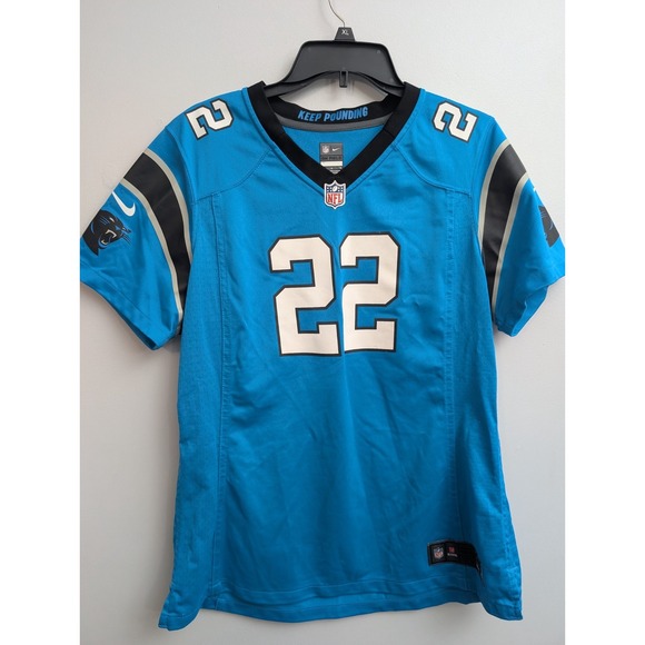 C6 Christian McCaffrey Carolina Panthers Jersey Mens Adult XL Blue On Field NFL